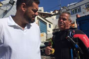 Nueva limpieza de los fondos marinos de Tufia (Foto TA)